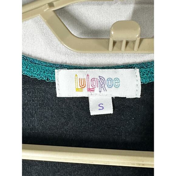 LuLaRoe Duster Jacket Women Size S Green All Over Floral Print Open Front Fairy - Picture 3 of 6